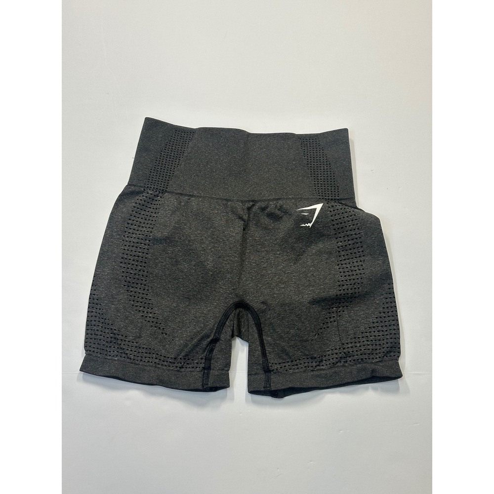 Gymshark Vital Seamless Shorts Charcoal Grey Marl High Waisted Small Activewear